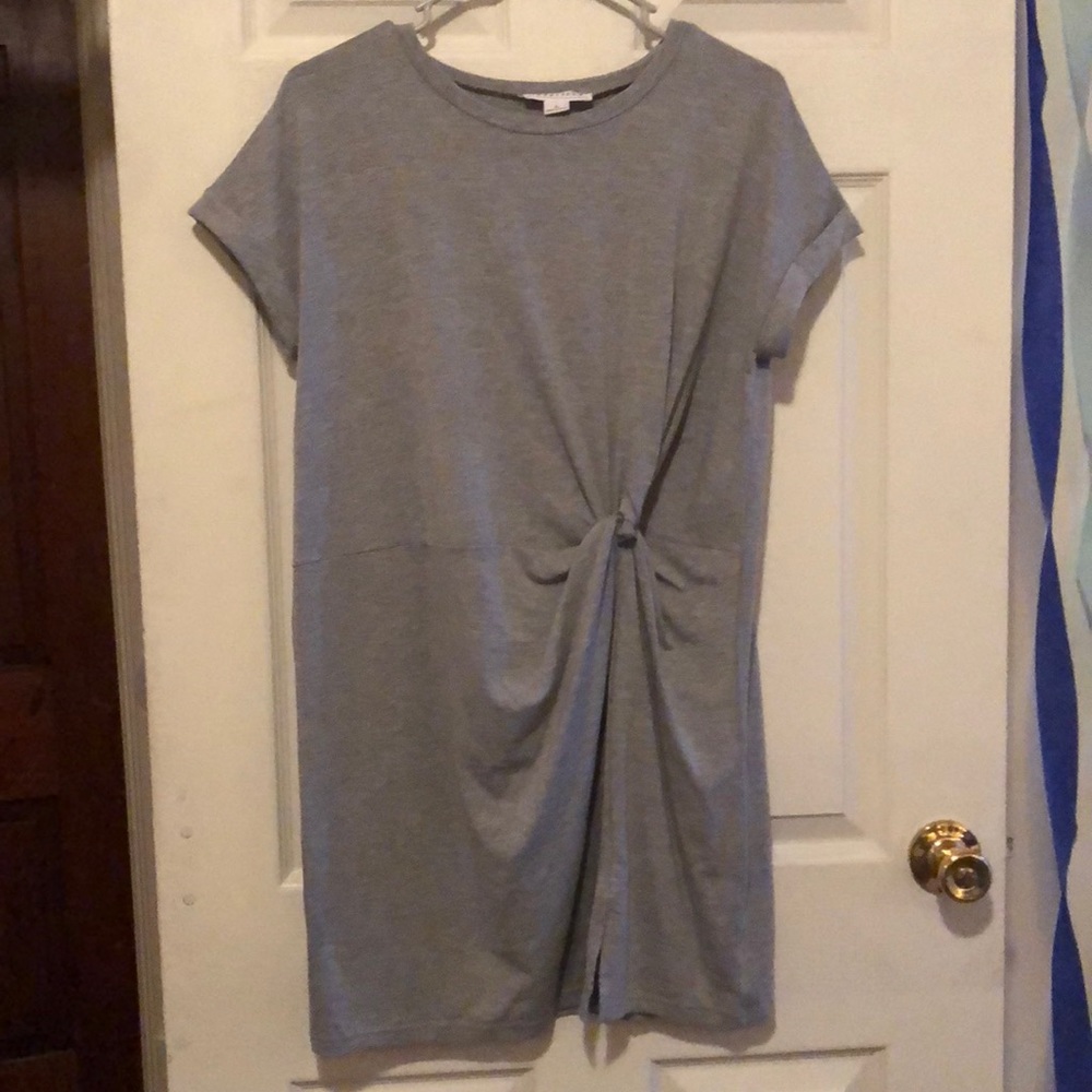 Cute T-shirt dress, tie in the front!